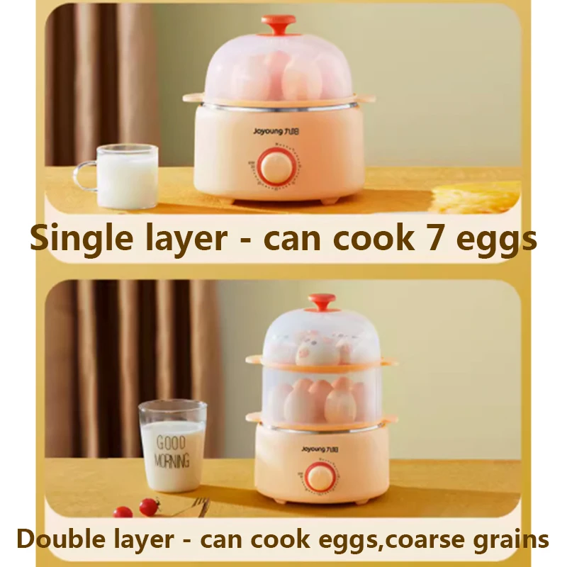 Jiuyang Egg Boiler, Egg Steamer, spegnimento automatico, piccolo multifunzionale per uso domestico Mini Boiler per uova da colazione programmato