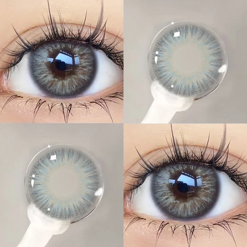 MILL CREEK 2pcs Natural Color Contact Lenses for Eyes Blue Large Diameter Lenses Korean Fashion Lenses Student Anime Accessories