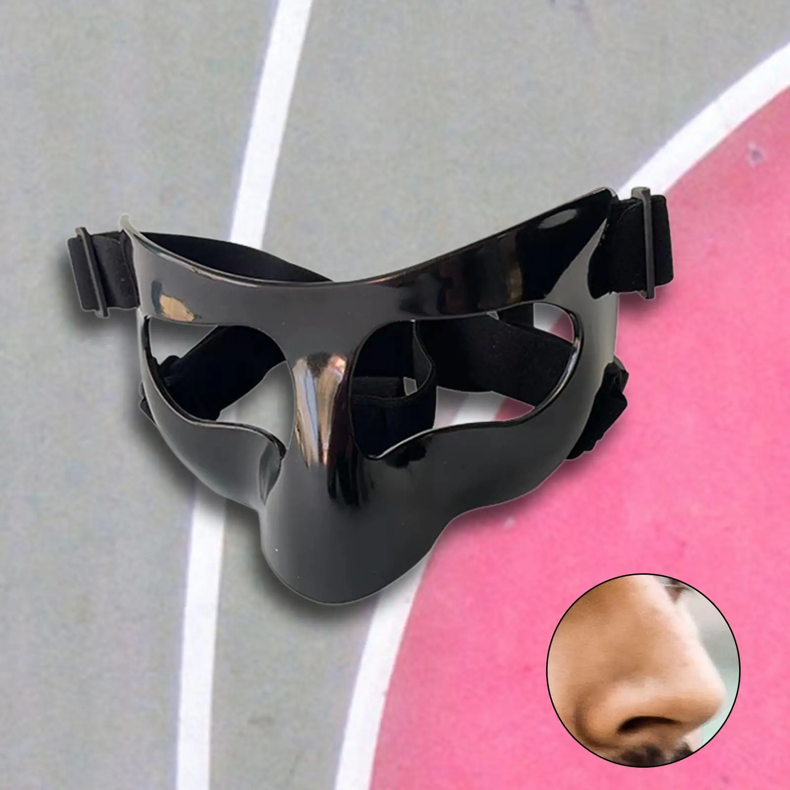 Basketball Mask Face Sports Nose Helmet Shield Broken Nose, Face Mask for Broken Nose, Face Mask Nose Guard, Football Equipment