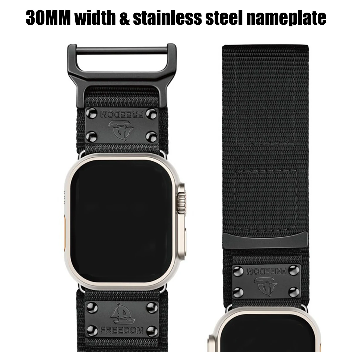 VWAR Nylon Band for Apple Watch Ultra 49mm Strap 44mm 45mm 46mm Men Sports Strap Iwatch Series 10 9 8 7 6 5 Se Luxury Bracelet