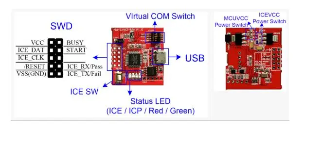 Cortex-M Nu-link2-ME V1.0 emulator burned