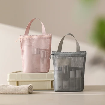 Portable Mesh Travel Toiletry Bag 1