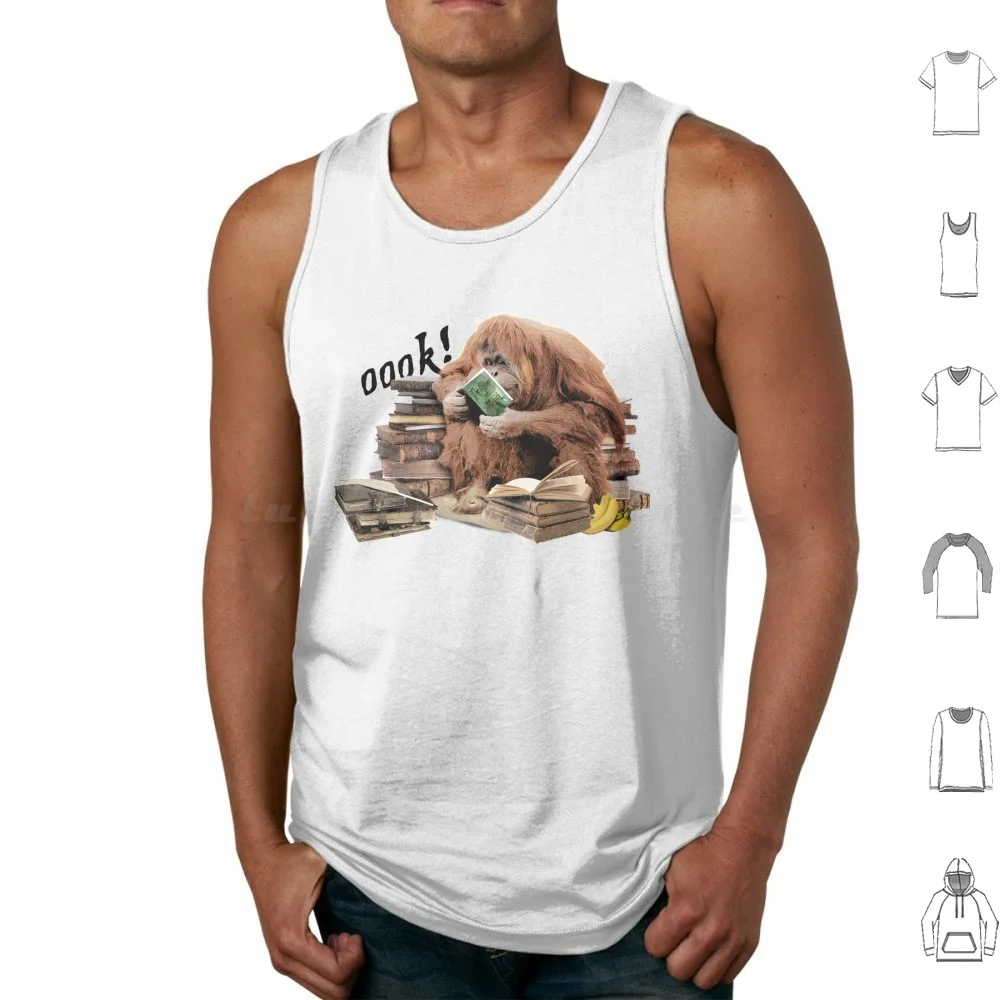 The Librarian Tank Tops Print Cotton Thebluebox115 Library Books Librarian Literary Orangutan Tolkien Fantasy Lazy Carrot