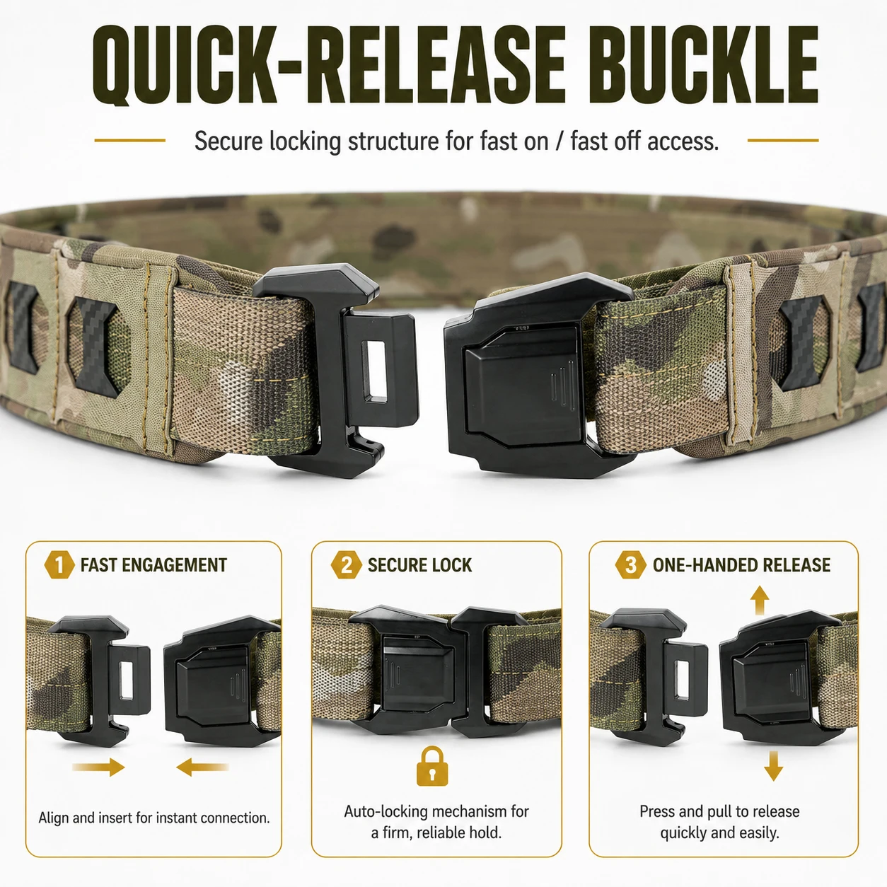 전술 벨트 2인치 레이저 컷 MOLLE 시스템 퀵 릴리 - Tactical Combat Belt Quick Release Buckle 리뷰 및 가격
