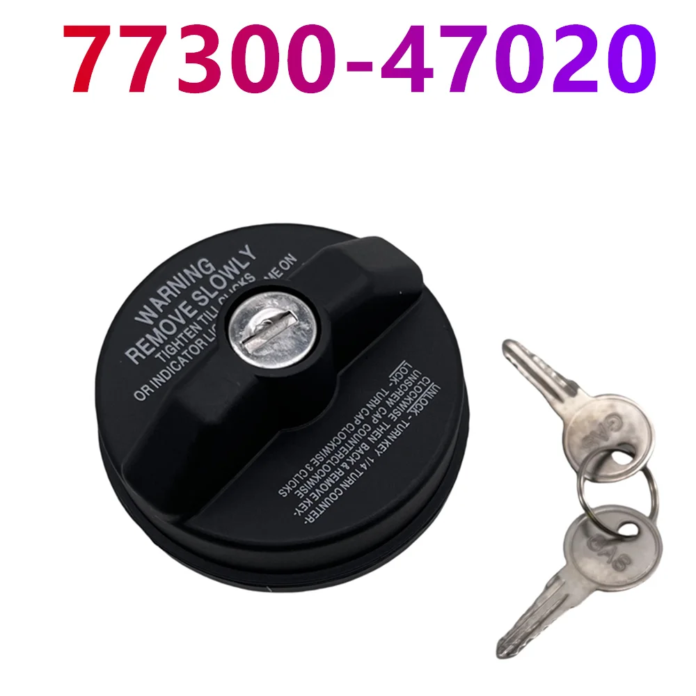 Car Locking Gas Fuel Tank Filler Cap with Key 10504 for Toyota Nissan Honda Ford Chevy Mazda GMC Jeep 77300-47020 Auto Parts