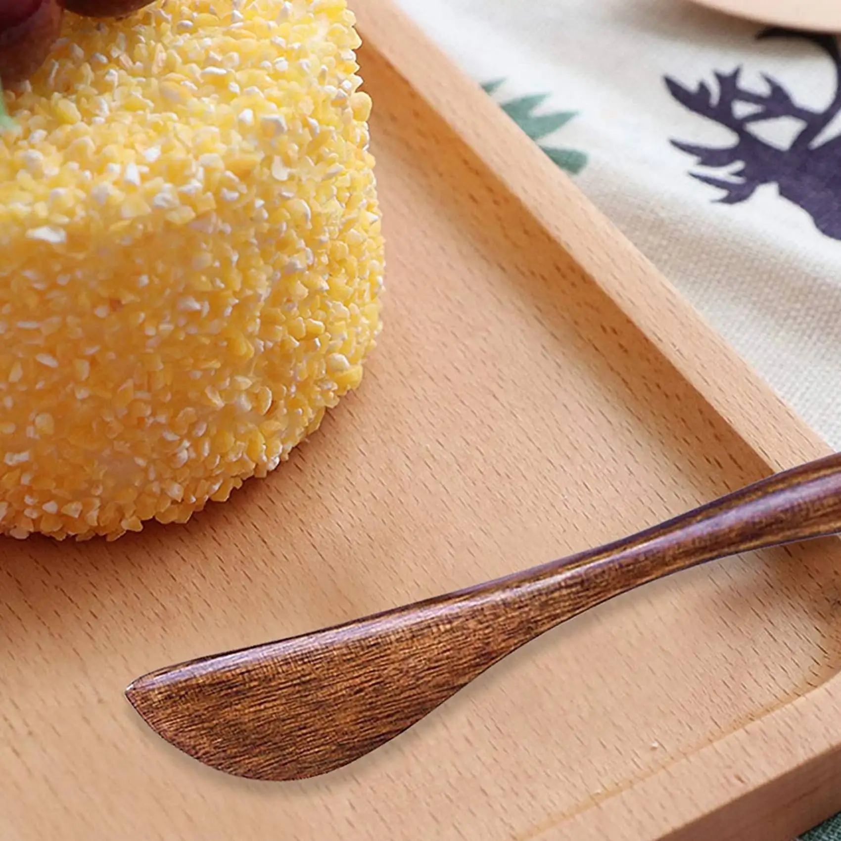 10 pacote de faca de manteiga de madeira 6 Polegada facas de condimento madeira super acessível utensílios de cozinha espalhador de geléia