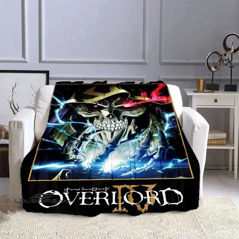2026 New 3D Printing Anime Overlord Blanket Soft Sofa Cover Throw Blanket Fleece Tapestry Lightweight Warm Bed Blankets For Bedr