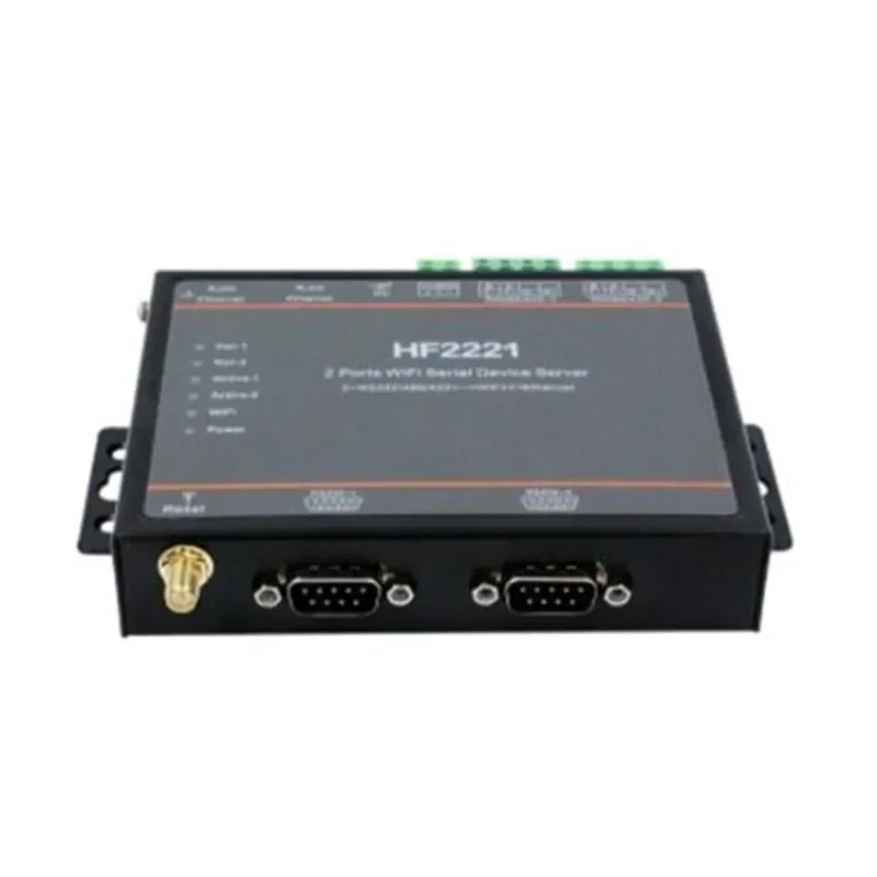 2Ports Serial Server RS232/RS485/RS422 to WiFi Ethernet Device Converter Connector Unit Wifi module 2221 Industrial Modbus