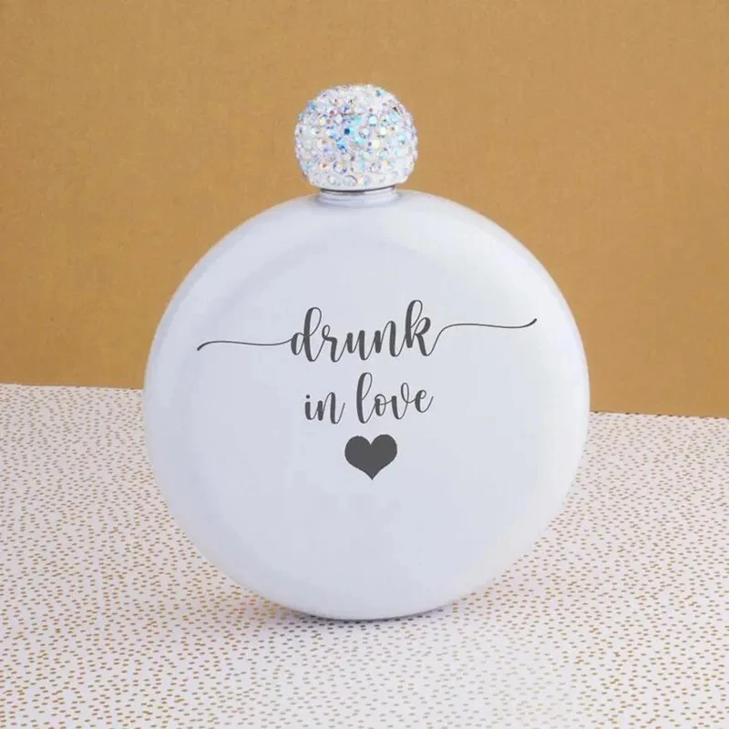 Drunk in love Flask Bachelorette Party bridal shower future Mrs bride to be Wedding Engagement Honeymoon travel decoration gift