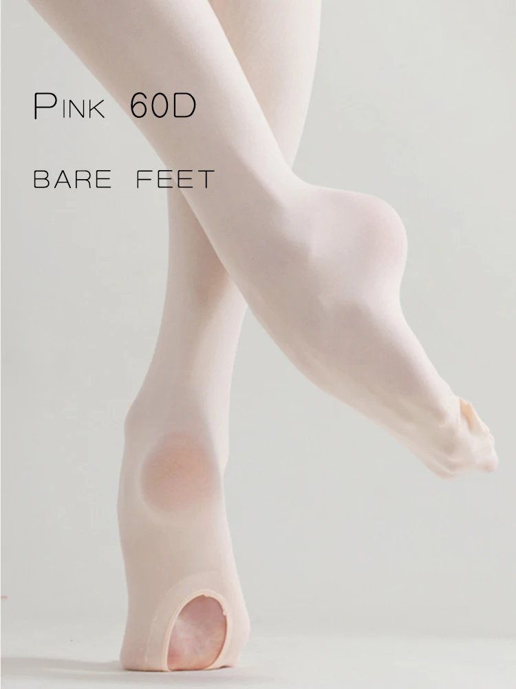 バレエタイツダンスあぶみタイツバレエストッキング女性ガールスケートダンス体操タイツストッキング 60D