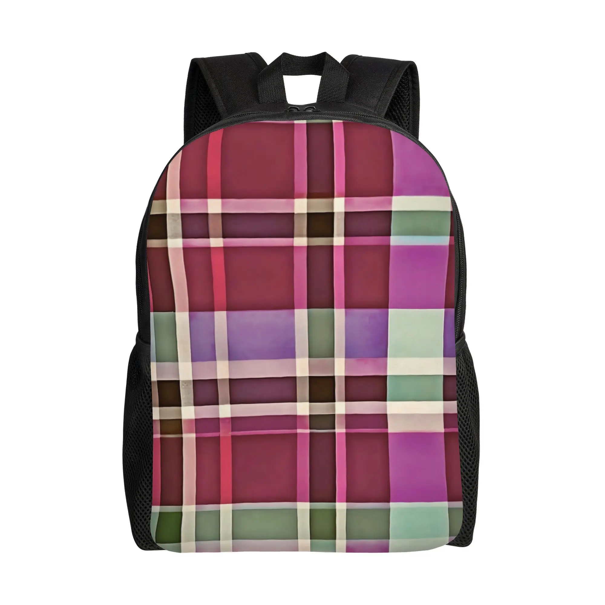 

Donegal plaid tweed backpack - Irish neutral plaid design, light single bag, comfortable travel, casual and portable, free hands