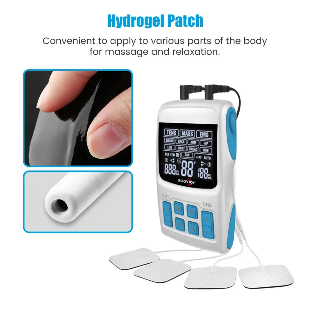 EMS Machine Electric Physiotherapy Tens Body Electrical Nerve Muscle Stimulator Pulse Acupuncture Back Neck Massage Health Care