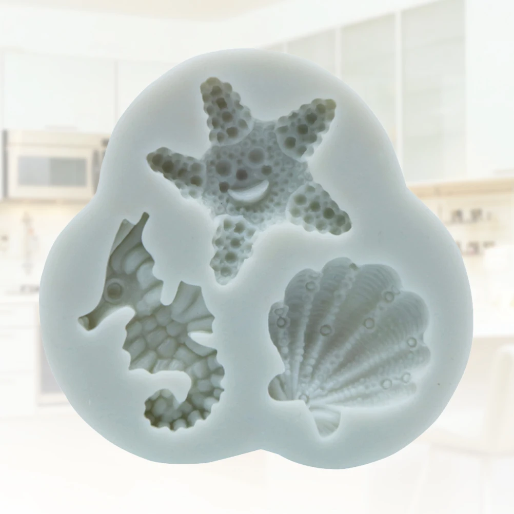 

Seahorse Shell Mold Silicone Fondant Molds Cake Animal to Bake DIY Baking