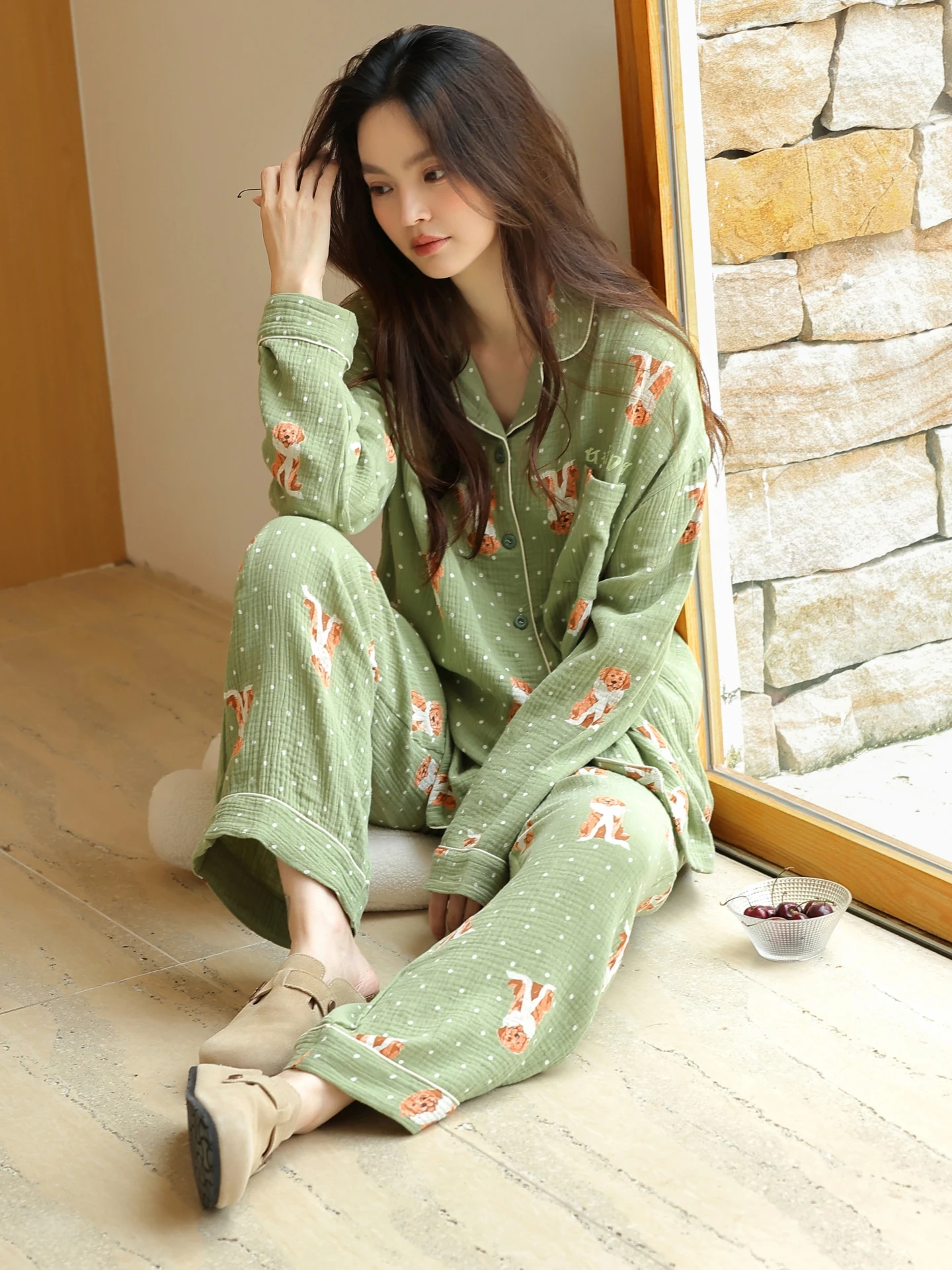 vetement-de-nuit-en-coton-de-classe-a-pour-femmes-cardigan-ouvert-a-manches-longues-ensemble-de-vetements-de-maison-printemps-automne-vetement-d'exterieur-mignon-adapte-aux-femmes-allaitantes