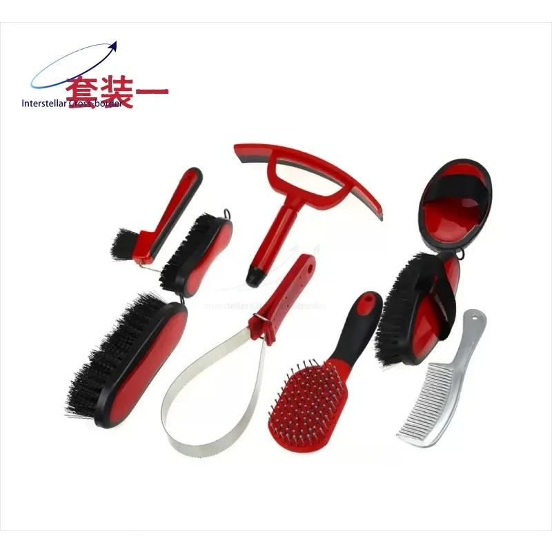

Equestrian Horse Care Grooming Kit - Essential Cleaning/Trimming Tools, Horse Wash Brushes & Tack Accessories
