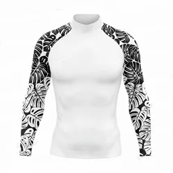Men's Long Sleeve Swim Shirts Rashguard UV Protection Shirt Athletic Workout Running Hiking T-Shirt Swimwear