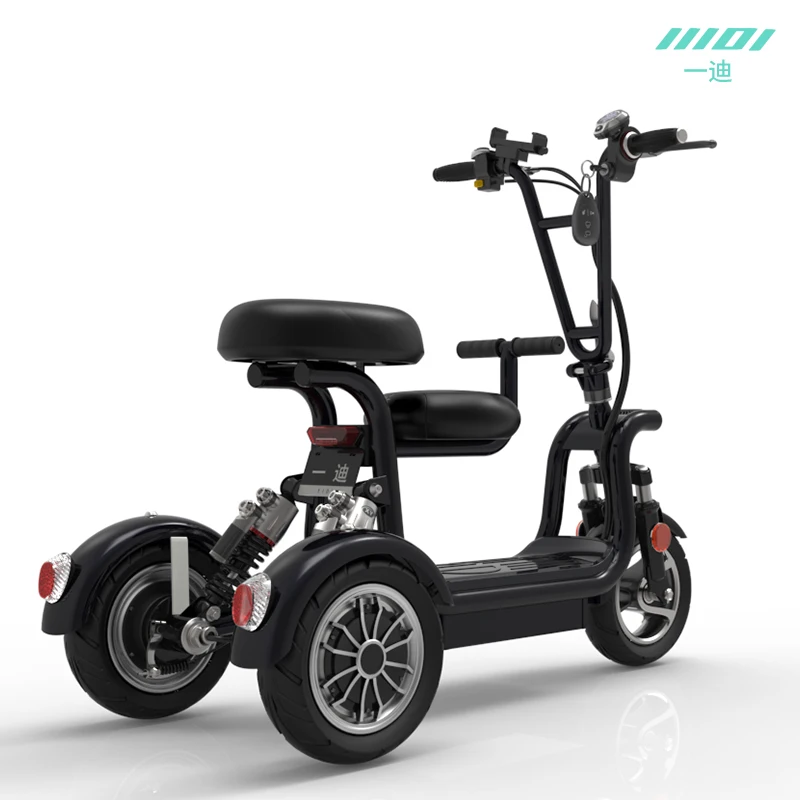 

Electric Tricycle with Battery Charger Adult Parent-child Travel Folding Three-wheeled Electric Scooter