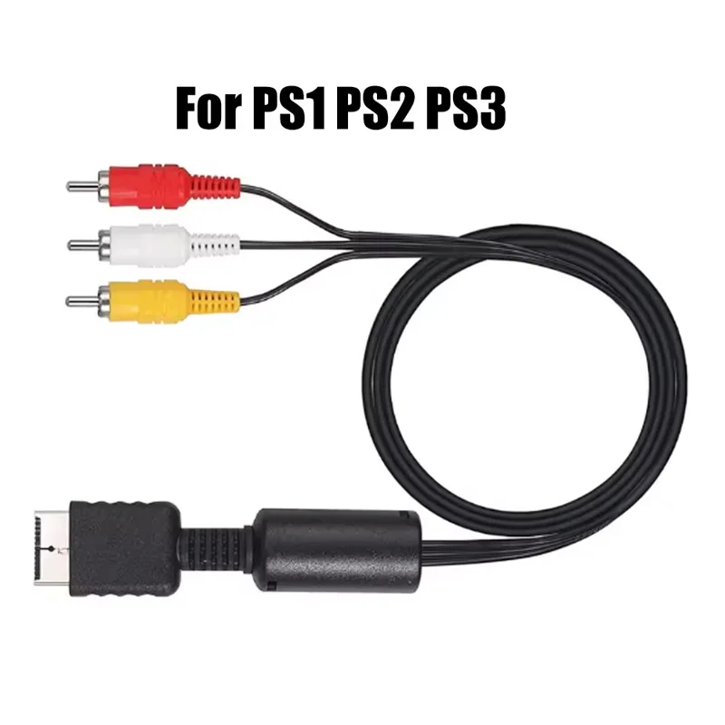 6ft/1.8M AV Cable for PS3 PS2 PS1 PlayStation Splitter RCA Audio Video Extend Cord to Monitor TV RCA Wire Converter Adapter New