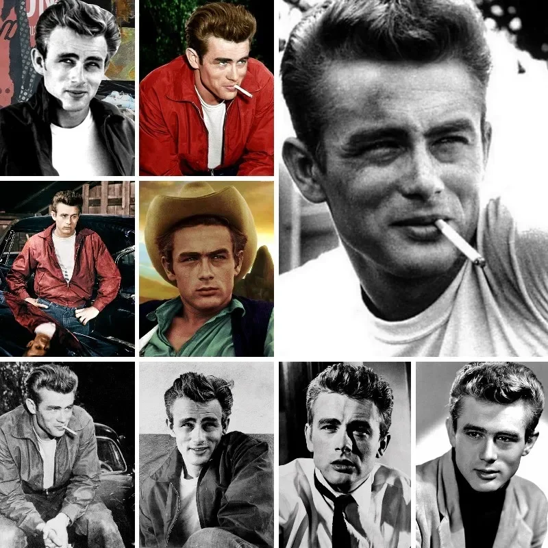 Full Drill, Diamond Painting ,James Dean Poster, 5D, Diy, Cross Stitch Embroidery, White Black Picture Rhinestones,Girl Decor