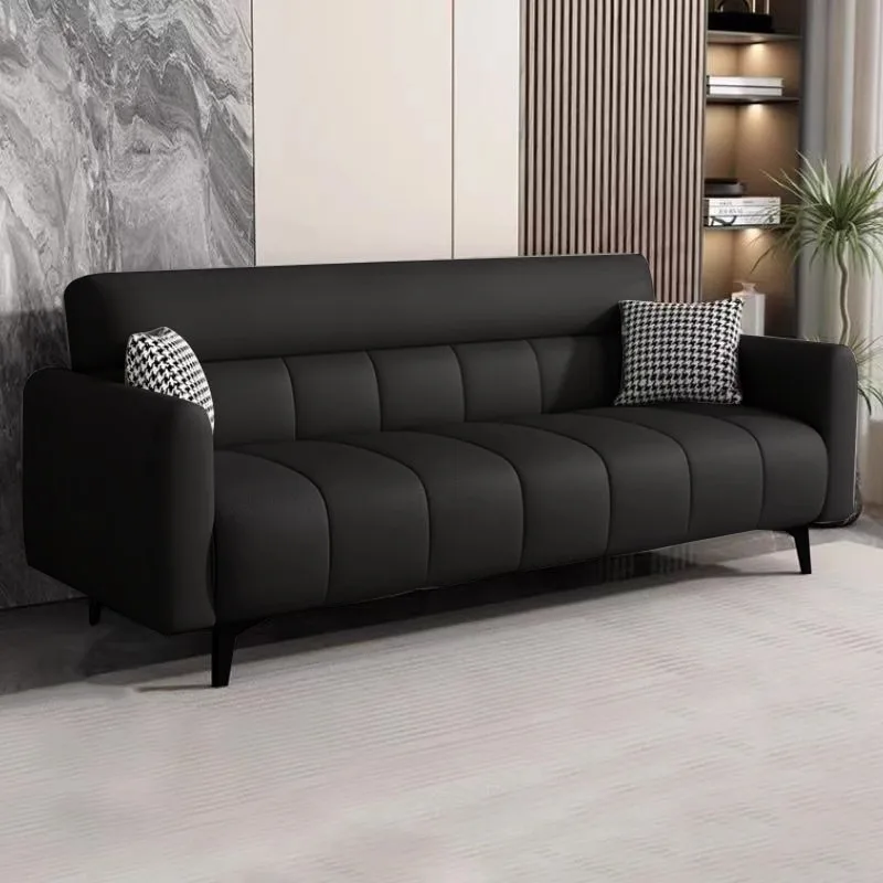 Office Sofa Business Simple Sitting Area Reception Room Meeting Sofa Three-person Sleeping Folding Sofa Bed