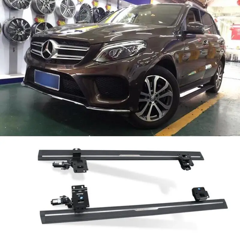 For Mercedes Benz GLE W166 320 350 450 500 Intelligent Electric Automatic Switch Door Control Running Board Side Step Nerf Bar