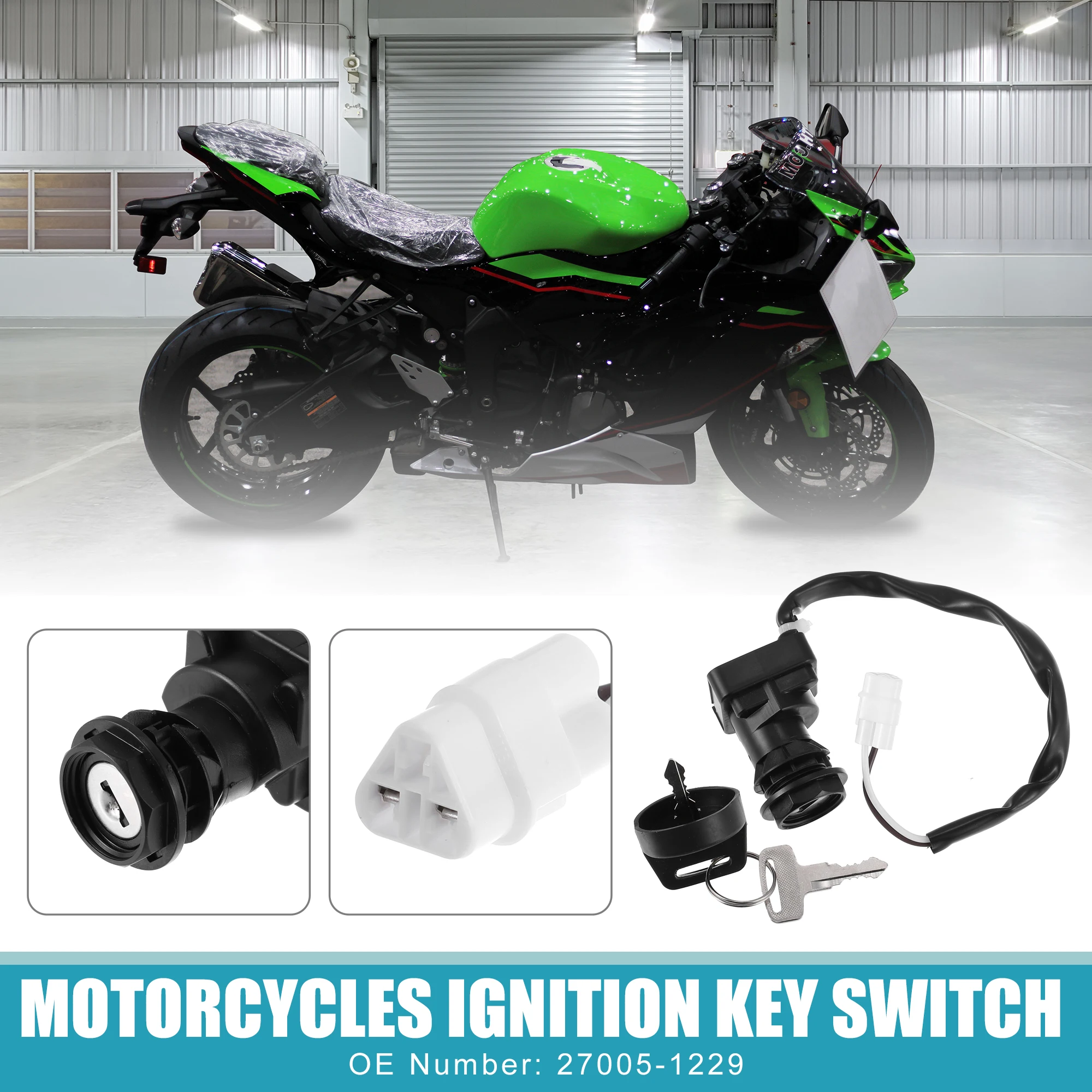 

Motoforti Motorcycles Ignition Key Switch Set for Kawasaki Prairie 400 1999-2002 for Kawasaki Prairie 360 2003-2012 27005-1229