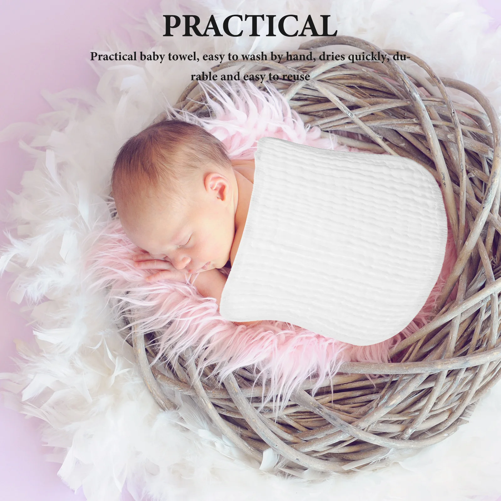 

6 шт., детские полотенца из чистого хлопка, мягкие муслиновые полотенца для лица, впитывающие салфетки для отрыжки, мочалки для новорожденных для девочек, мальчиков и девочек, салфетки для отрыжки