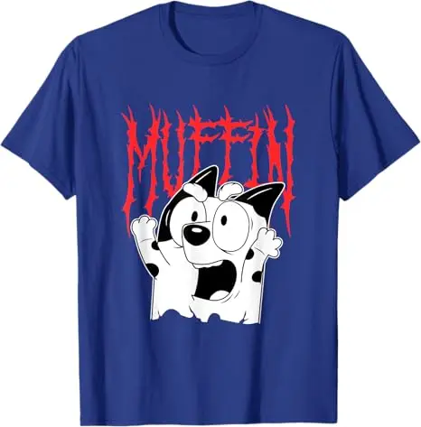 Muffin Metal White Heeler Emotions Grunge Scream T-Shirt Humor Funny Feeling Graphic Saying Tee Cute Dog Lover Short Sleeve Tops