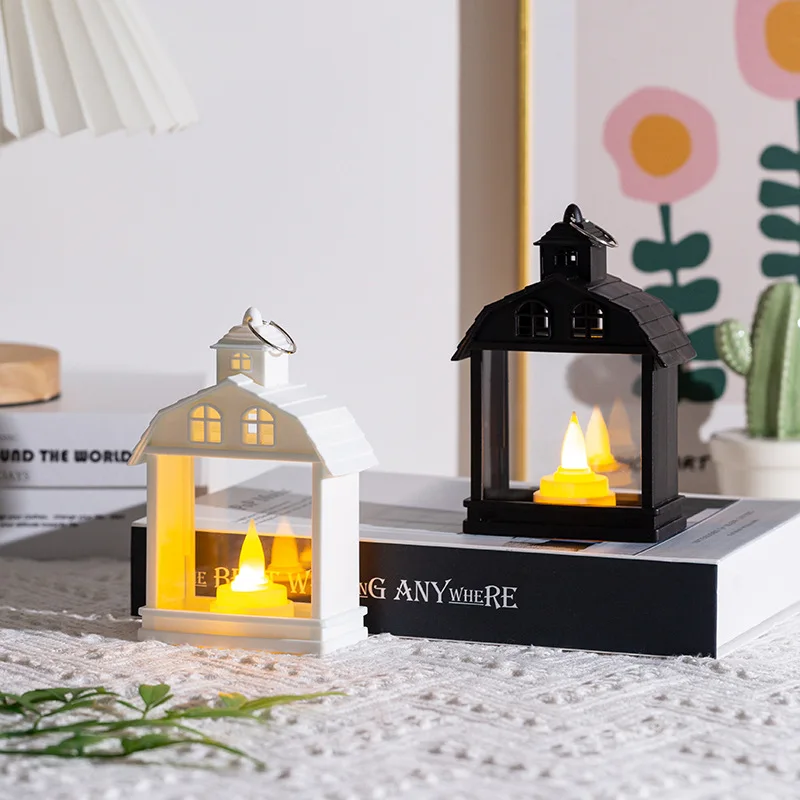 Ins Style Small House Night Light Creative Bedside LED Desktop Ambient Lamp Table Lamp Ornament Birthday Gift Home Decor