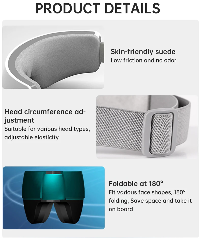 مكتبة ذكية وصول جديد ذكي AI طوي جهاز مساج كهربائي أداة العناية بالعين الذكية ضغط الحرارة مدلك العين الجديد #5