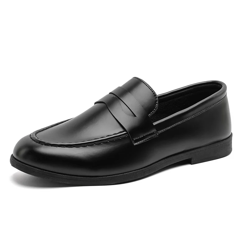 Mocasines de alta calidad para hombre, zapatos informales ligeros y cómodos, zapatos de vestir de cuero, zapatos planos de negocios a la moda, mocasines