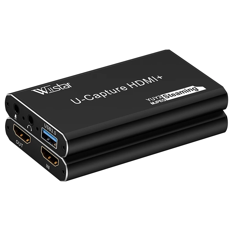 WIISTAR USB3.0 HDMI  Video Capture 60HZ HDMI Capture Card Dongle Game Streaming Live Stream Broadcast