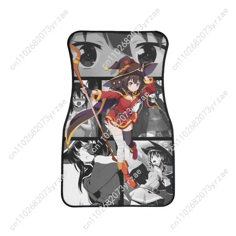 

Megumin 4pcs Universal Car Floor Mats All-Season Fashionable Auto Interio Absorbent Non-Slip Washable Car Floor Mats