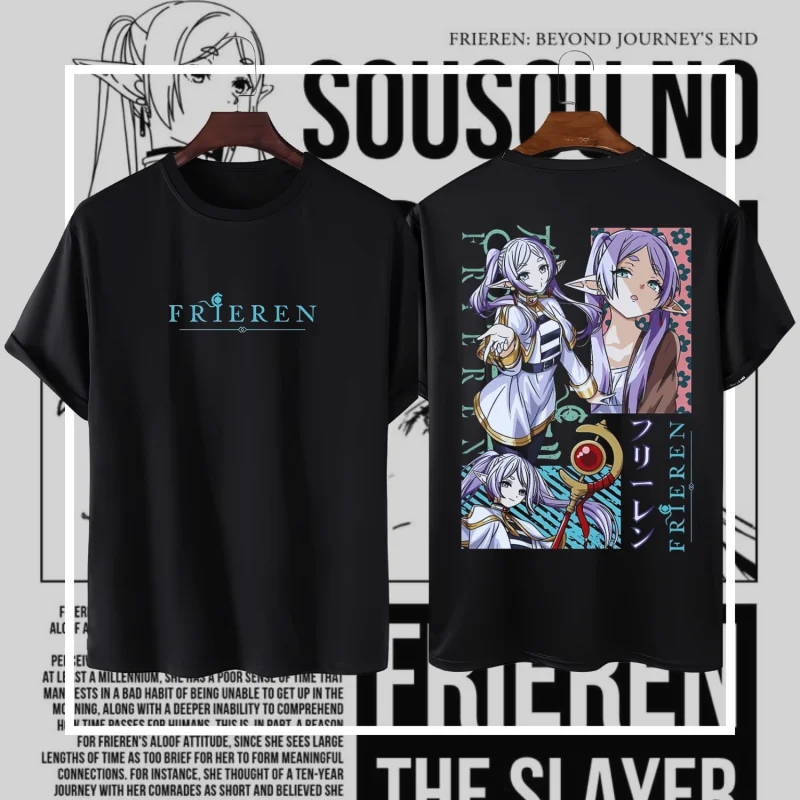 Krone kaos anime sou sou no frieren katun premium 24s-tshirt distro frieren übergroße dewasa