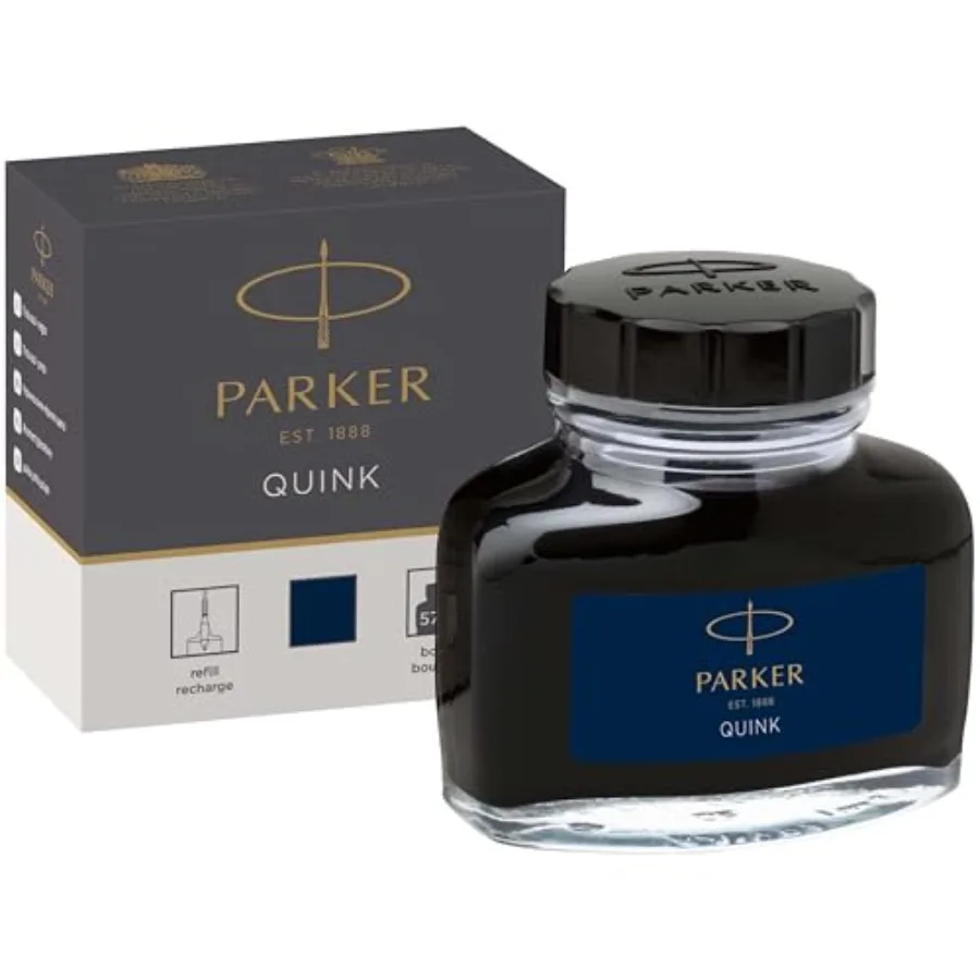

QUINK Ink Bottle, Blue-Black, 57 ml - Fountain Pen Refill
