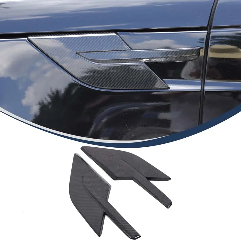 For Land Rover Range Rover Sport 2023+ Real Carbon Fiber Car Side Air Vent Fender Trim Cover Sticker Car Protection Accessories