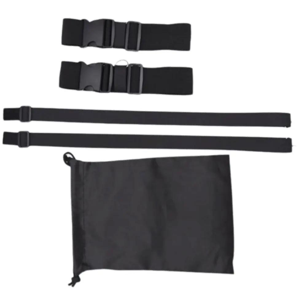 5pcs Unisex Design Reaction Training Belt Set Polyester Material Black Color Speed Agility Training Kit Resistance Training