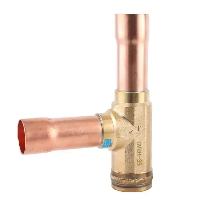 Hongsen CV type one-way valve, right angle pipe diameter check valve, air conditioning cold storage unit refrigerant check valve