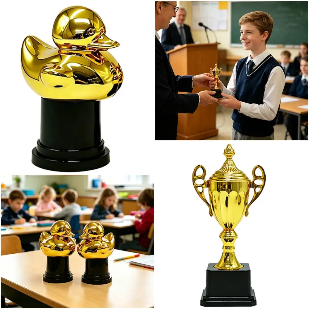 Creative Gold Trophy Cup Plastic Memorial Souvenir Victory Cup Decorative Award Mini Size Award Cup Football Soccer