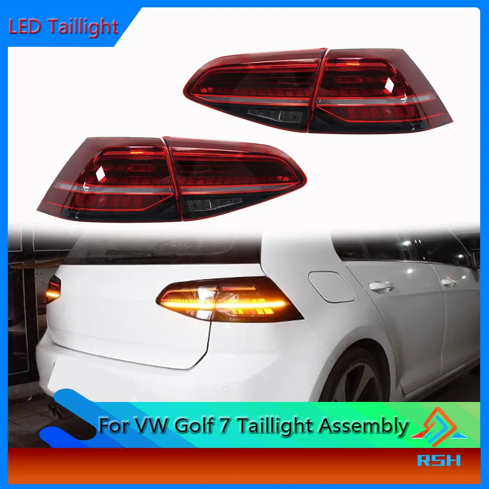 

Car Tail Light For Golf 7 Taillight Assembly Modification New Golf 7/7.5 Running Horse Running Water Full LED Turn Rear Lamp