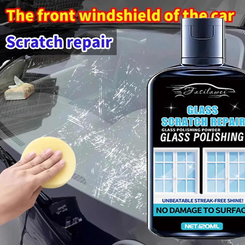 Glass Scratch Repair Agent - Suitable for Repairing Car Windows and Windshields with Stains on Countertops, Door and Window Keys