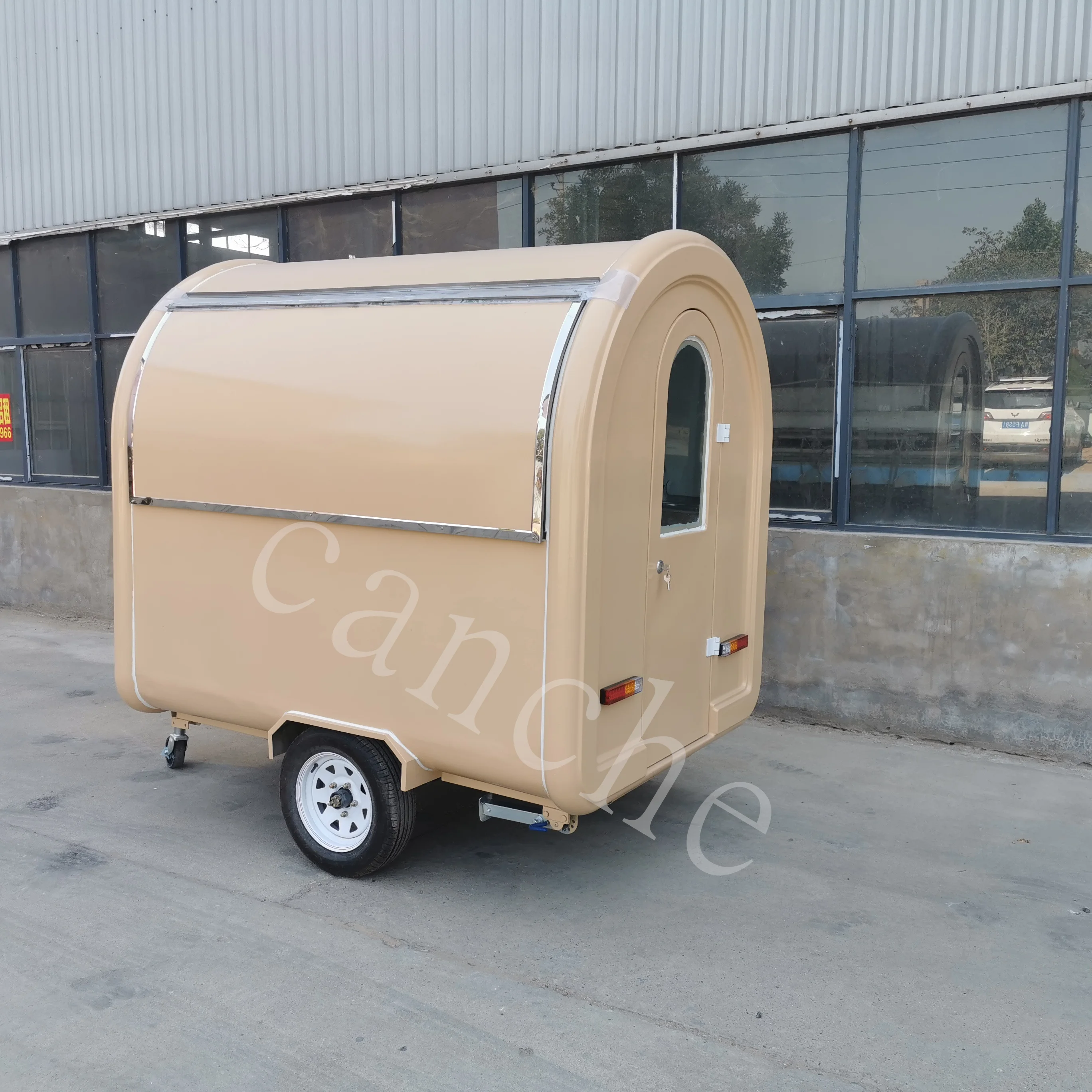 New Designed Airstream snackmachine mobile food caravan with baking equipment/ hot dog pizza ice cream camper trailer