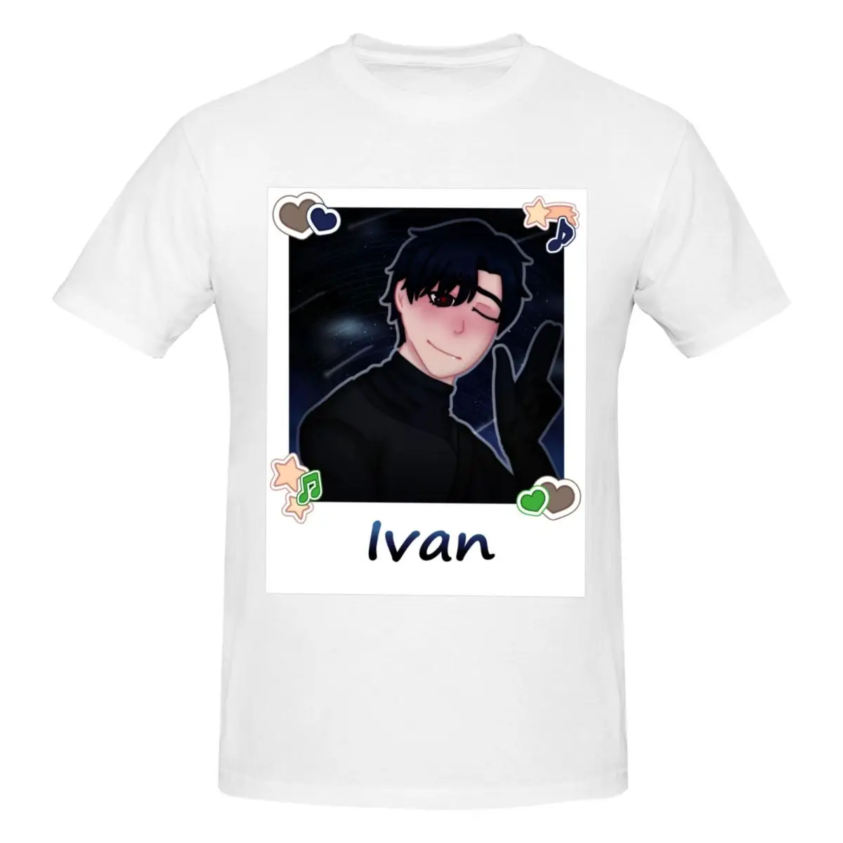 Men Ivan Alien Stage T Shirt Streetwear Big Size Cotton Sleeve Custom Men T Shirt