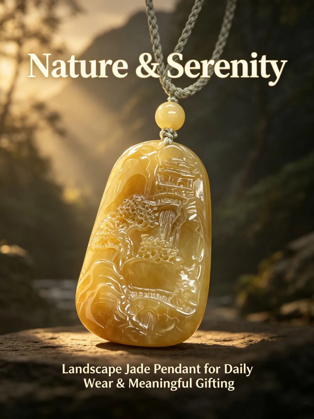 Genuine Natural A Jade Emerald High-Grade Jade Pendant Ice Pendant Men's Necklace Fashion Jewelry Luxury Necklace Best Selling