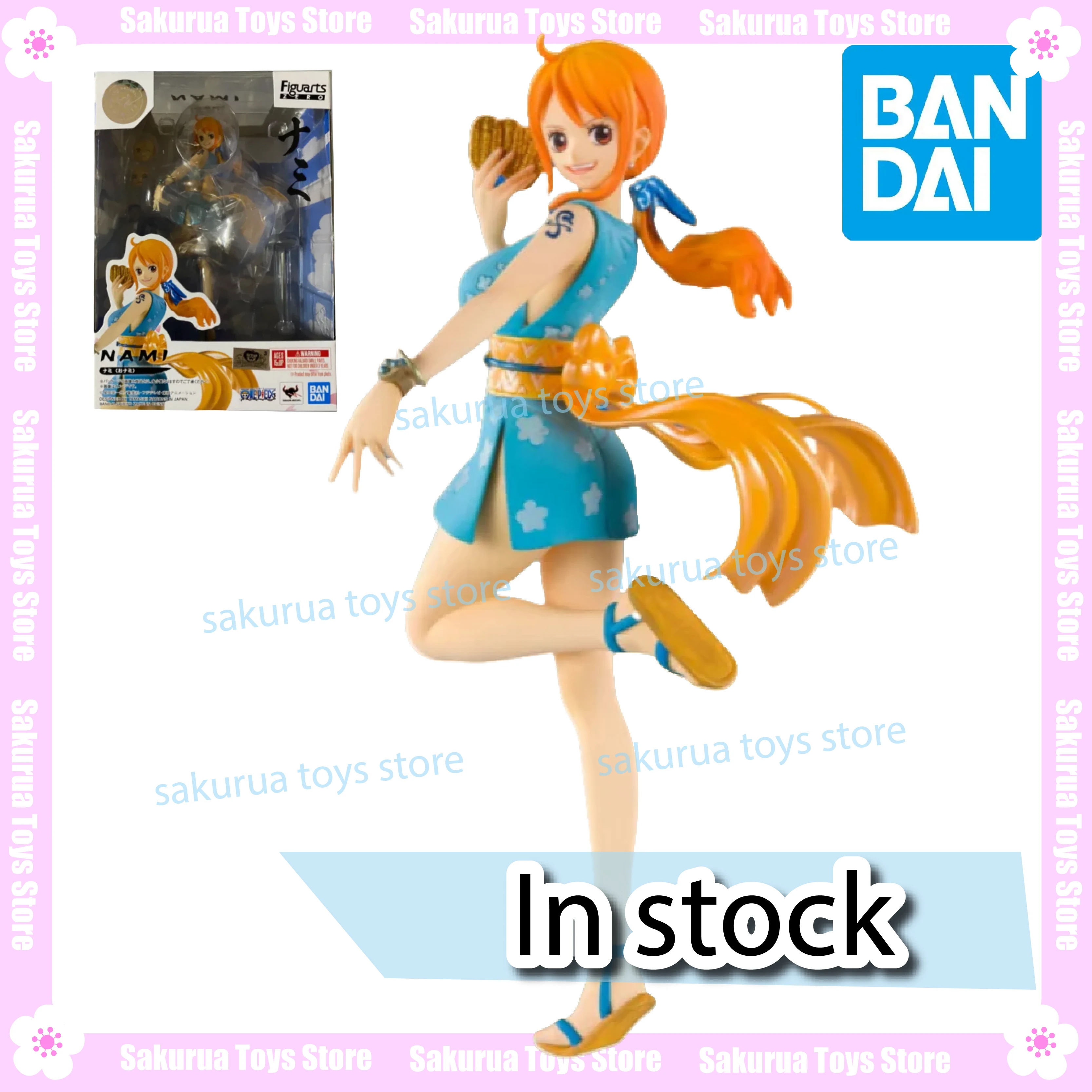 

In Stock Bandai Genuine One Piece Figuarts Zero Nami Wano Country Figure Anime Peripherals Action Figures Collection Gifts