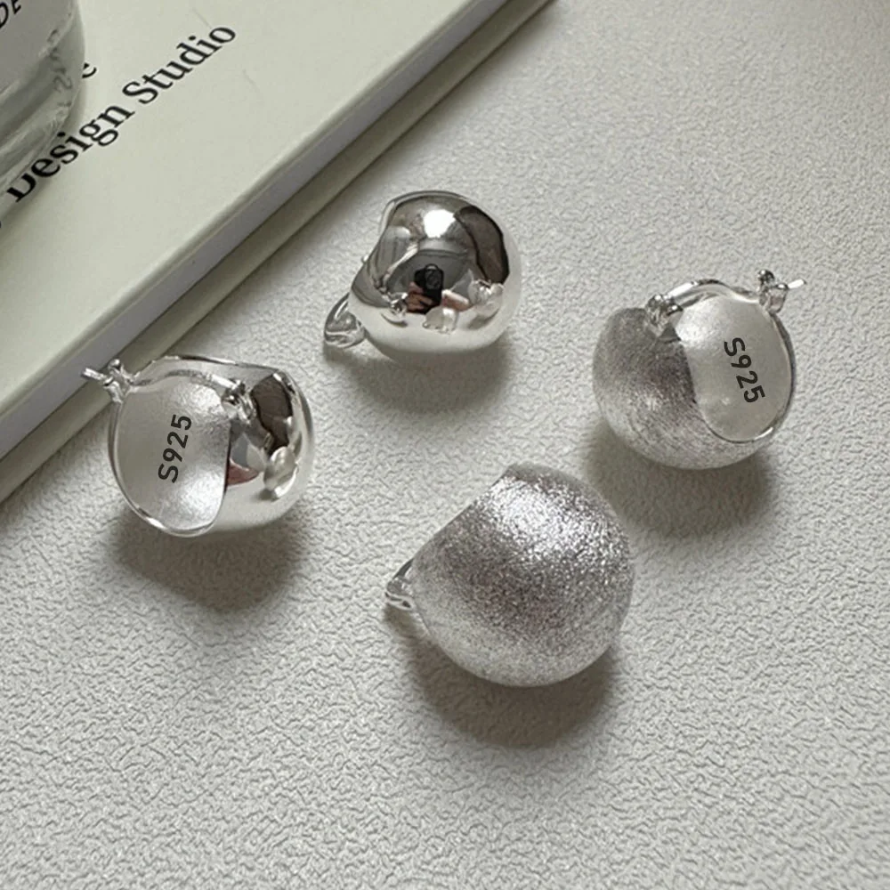 925 Sterling Silver Earrings For Women Trendy Simple Shinning Heart Earring Jewelry Prevent Allergy Party Christmas Accessories