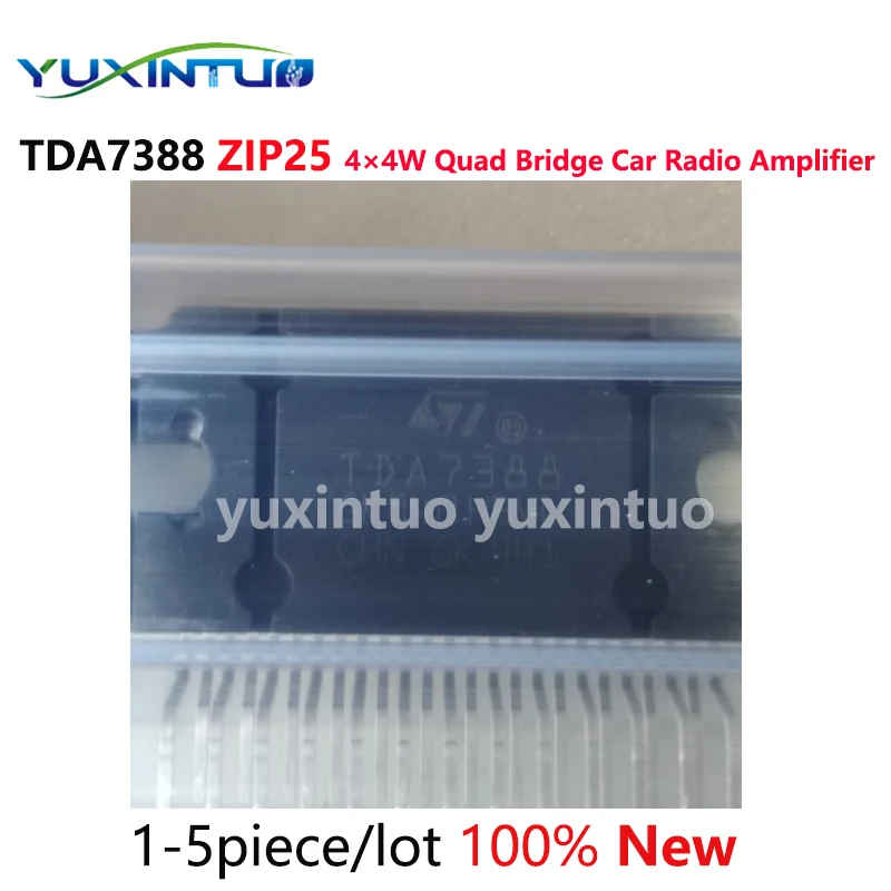 

1-5pcs/lot TDA7388 7388 ZIP25 4×4W Quad Bridge Car Radio Amplifier chip