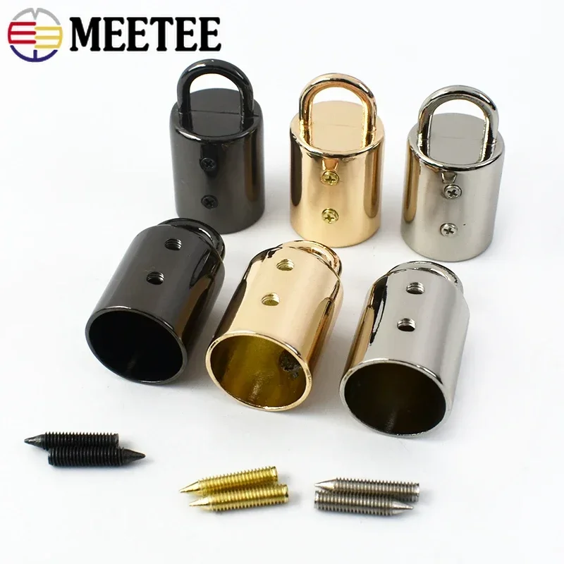 5/10/20Pcs 14mm Bag Metal Buckles Handbag Strap Tassel Cap Clasp Hook Connector Hanger Rope Cord Lock DIY Hardware Accessories