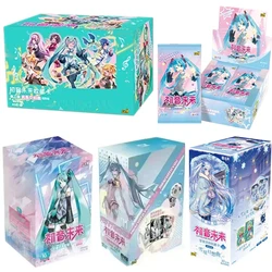 Tarjeta KAYOU Hatsune Miku sinfonía de la juventud, bolsa de primera vista, música de cumpleaños, tarjetas coleccionables de Anime, regalos de juguete