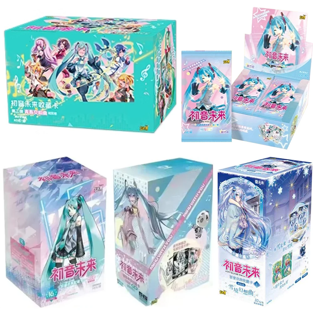 KAYOU Hatsune Miku Card Symphony of Youth First Sight Bag Birthday Music Anime Collectible Cards Toy Gifts